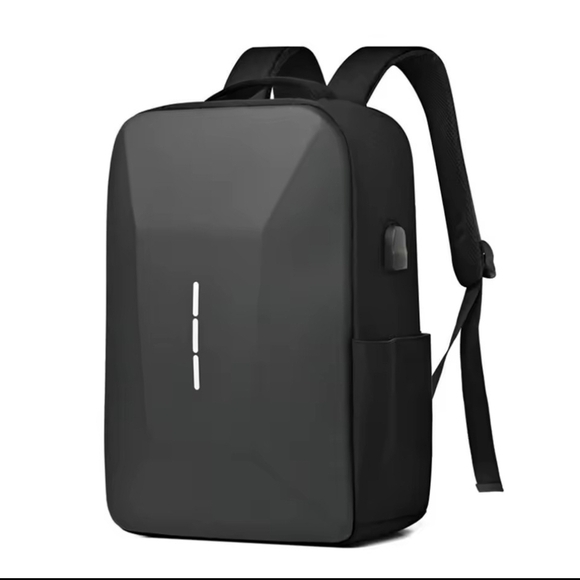 IMHITT Other - Sleek Black Anti-Theft Laptop Backpack with USB Port